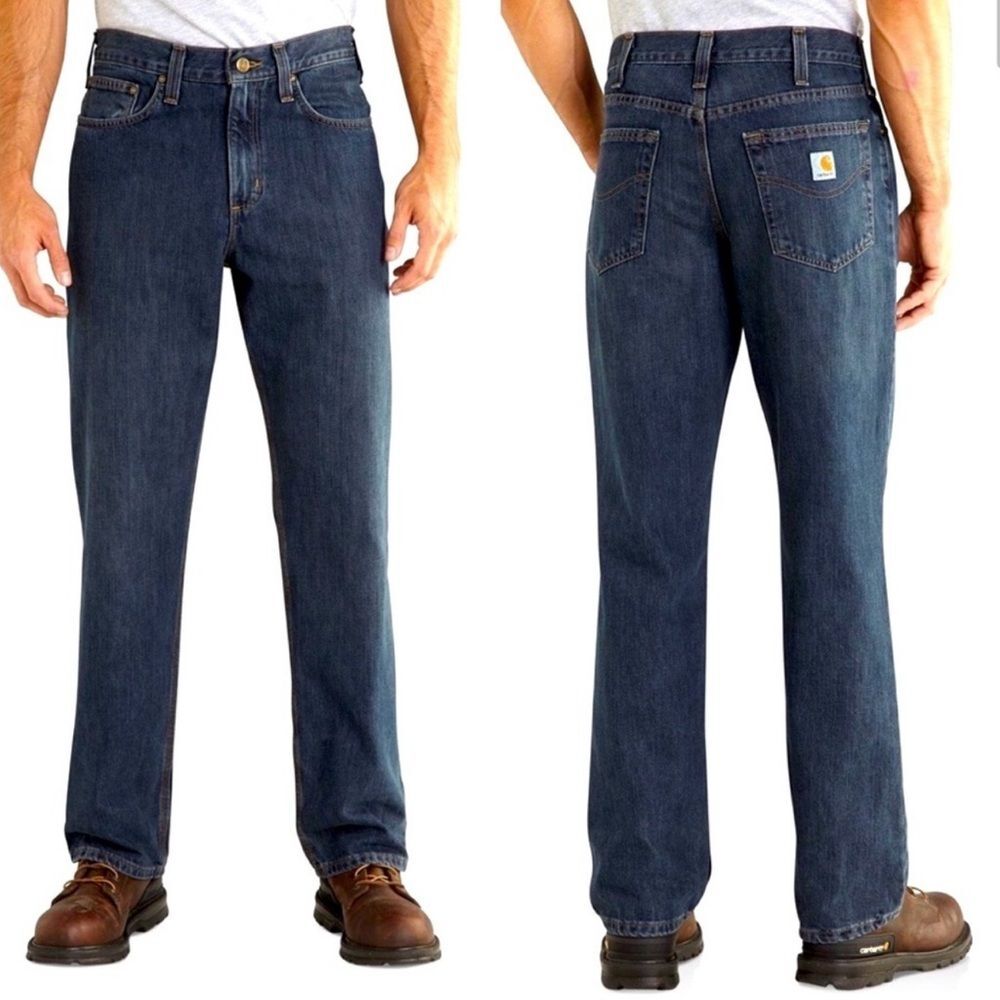 Carhartt Mens Relaxed Fit Holter Jeans Sz 36X32